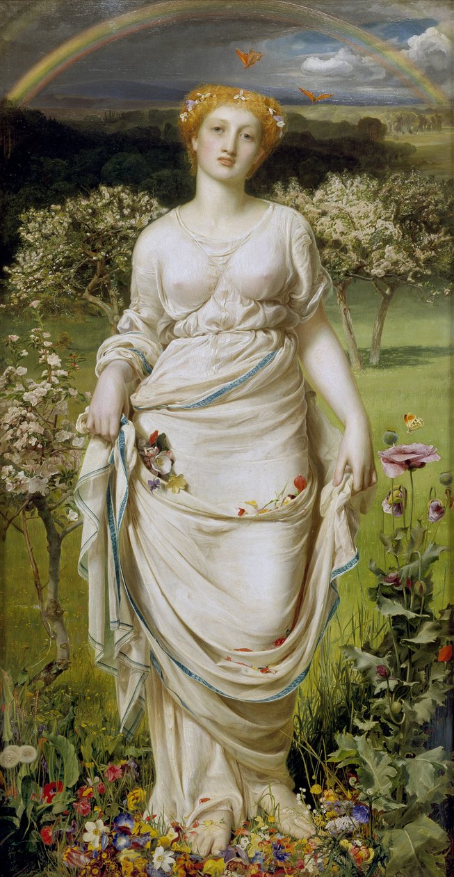 Blidt forår, 19. århundrede af Anthony Frederick Augustus Sandys