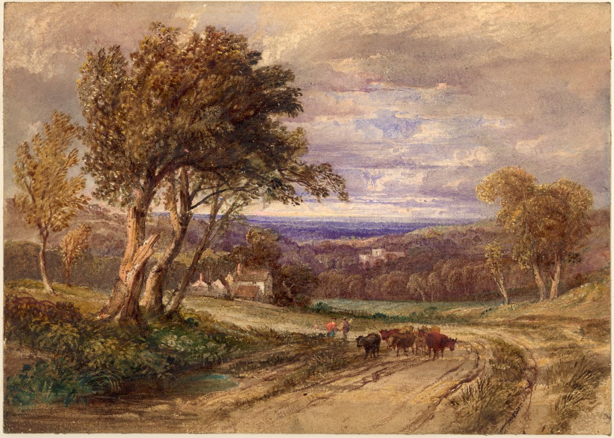 Lanercost Priory (akvarel og akvarel på papir) af Anthony Vandyke Copley Fielding