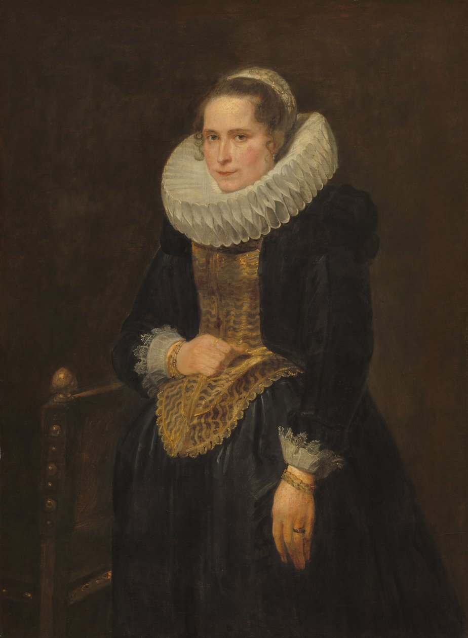Portræt af en flamsk dame af Anthony van Dyck