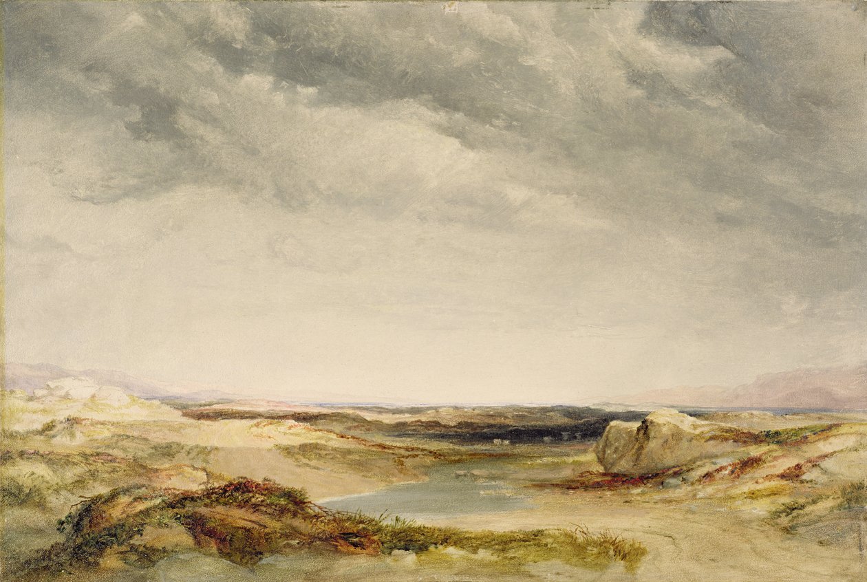 En Hede Nær Kysten af Anthony Vandyke Copley Fielding