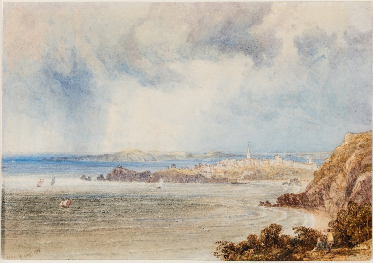 Tenby af Anthony Vandyke Copley Fielding
