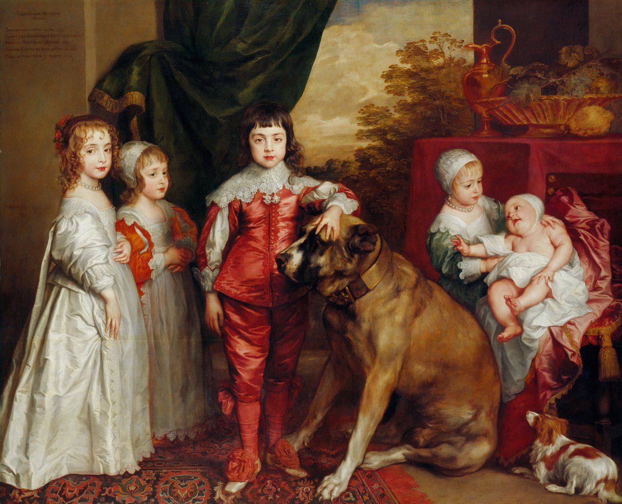 Fem ældste børn af Charles I af Anthony van Dyck