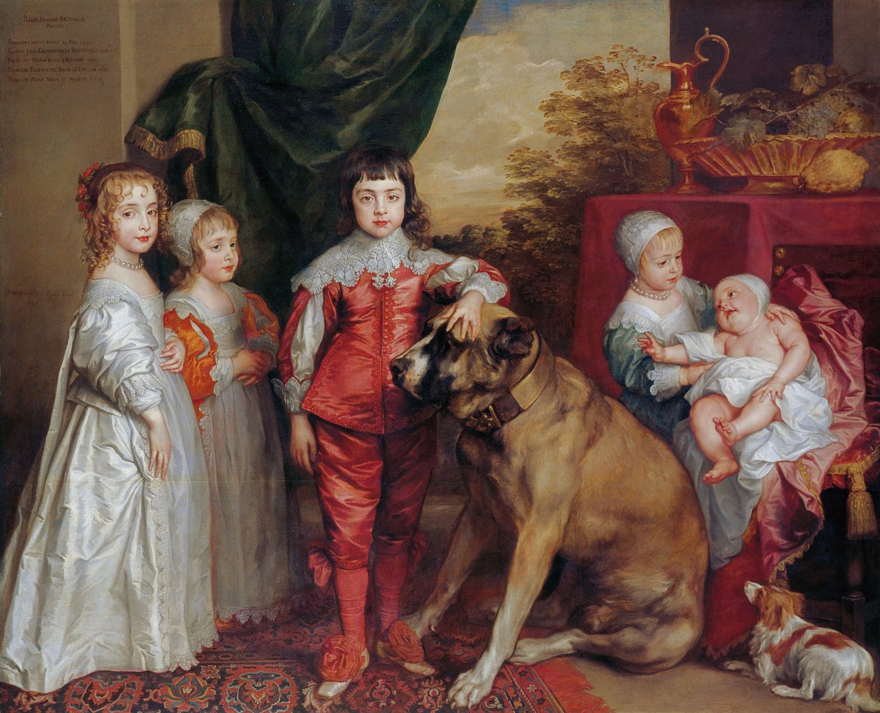 Fem ældste børn af Charles I af Anthony van Dyck