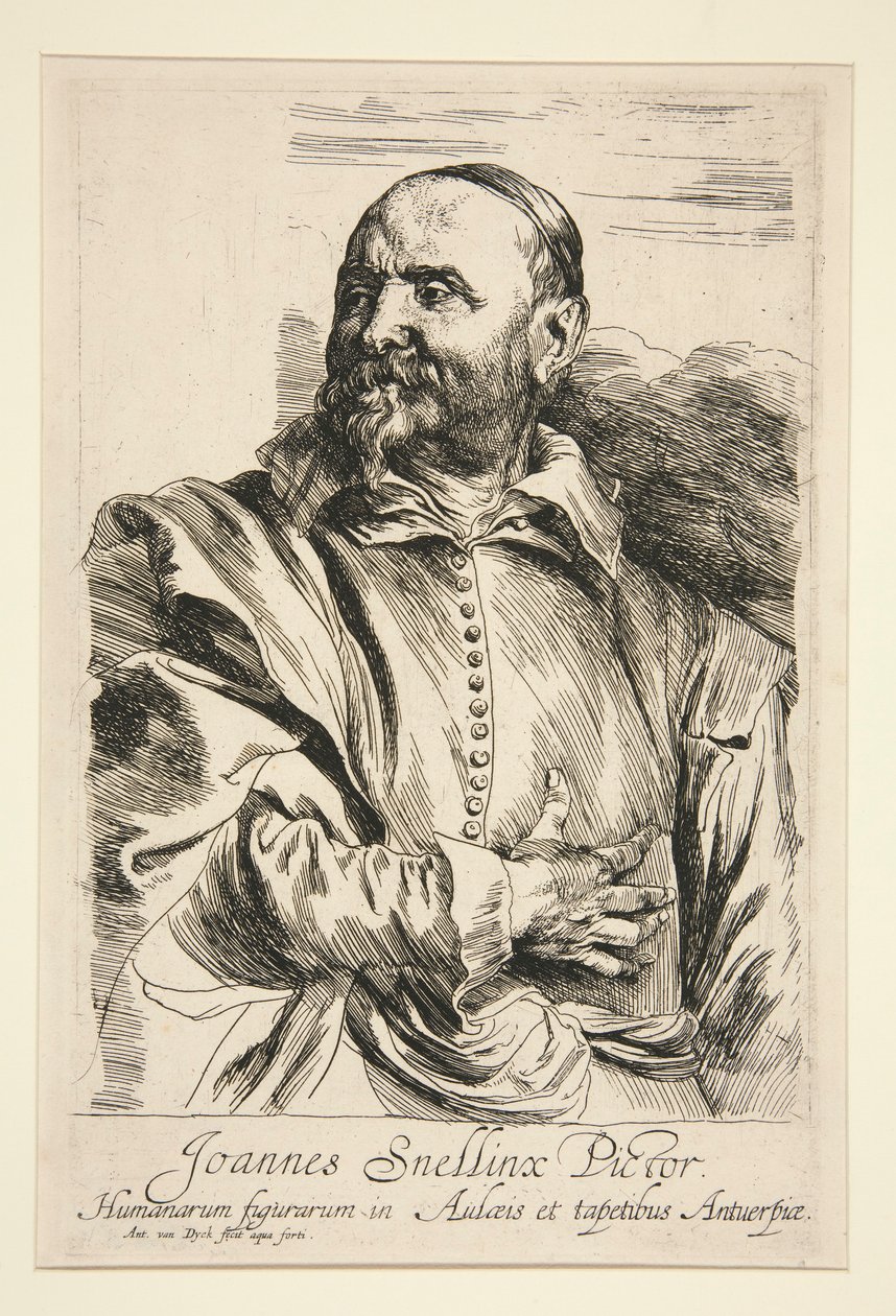 Portræt af Jan Snellinx af Anthony van Dyck