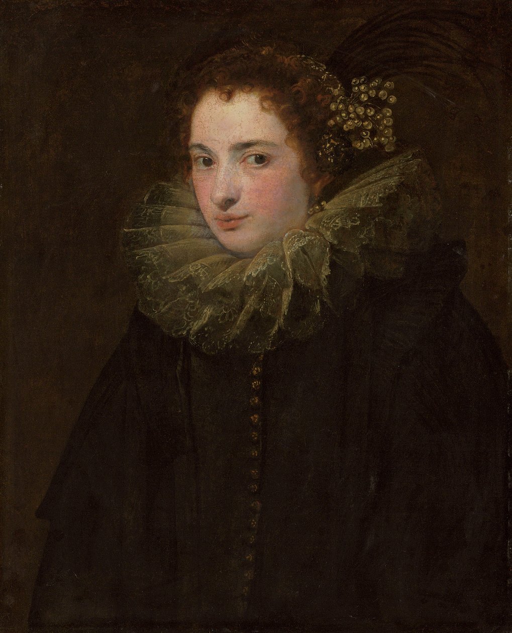 Portræt af en ukendt kvinde af Anthony van Dyck
