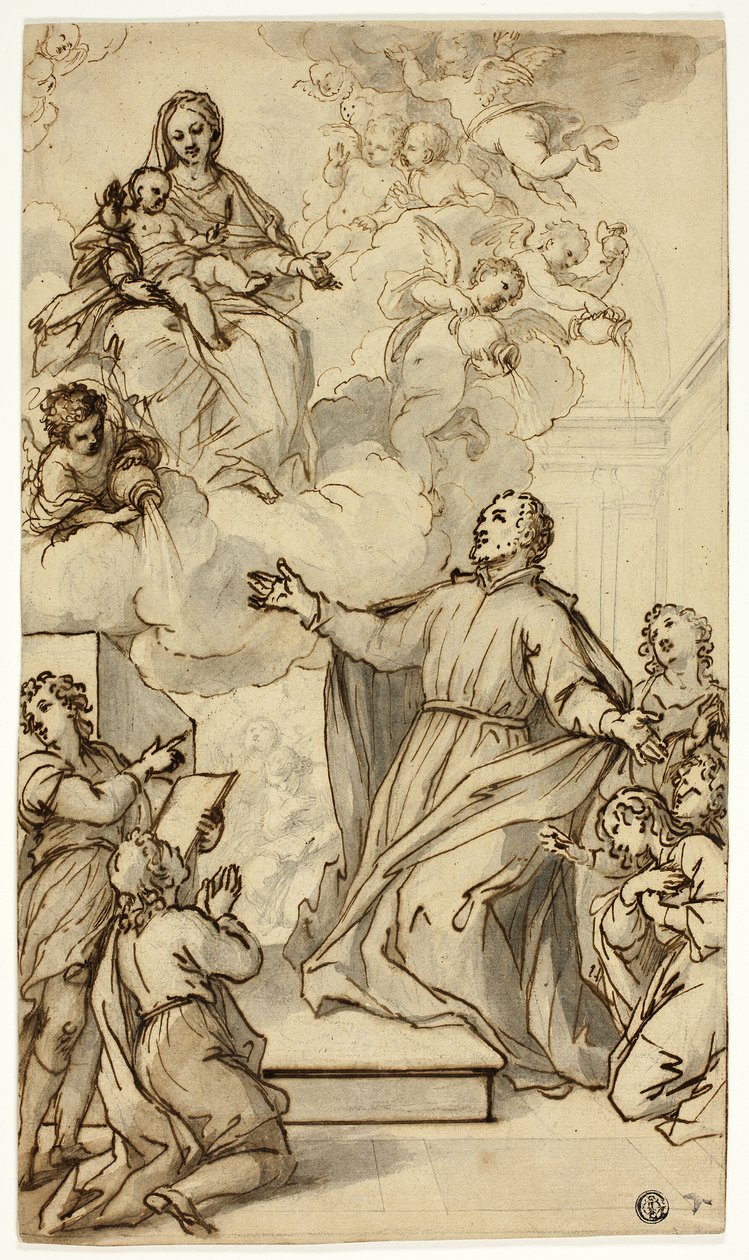 Vision af Philip Neri af Anthony van Dyck