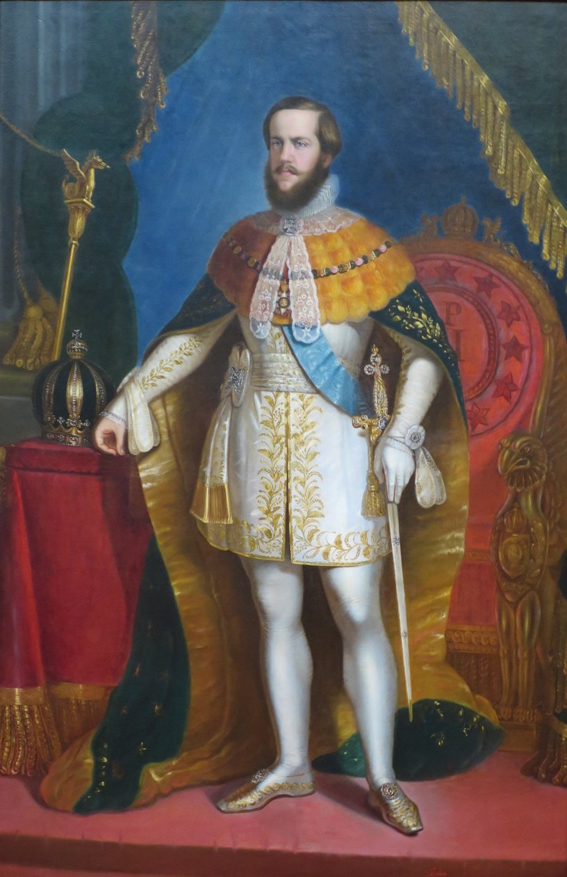 Portræt af kejser D. Pedro II af Antônio Sousa de Lobo