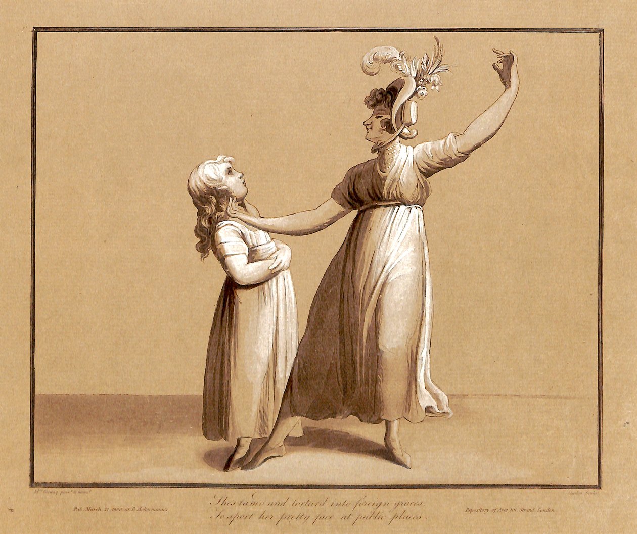 Portræt af Sarah Siddons, der erklærede et digt af Samuel Rogers den 27. april 1795 af Antoine Cardon