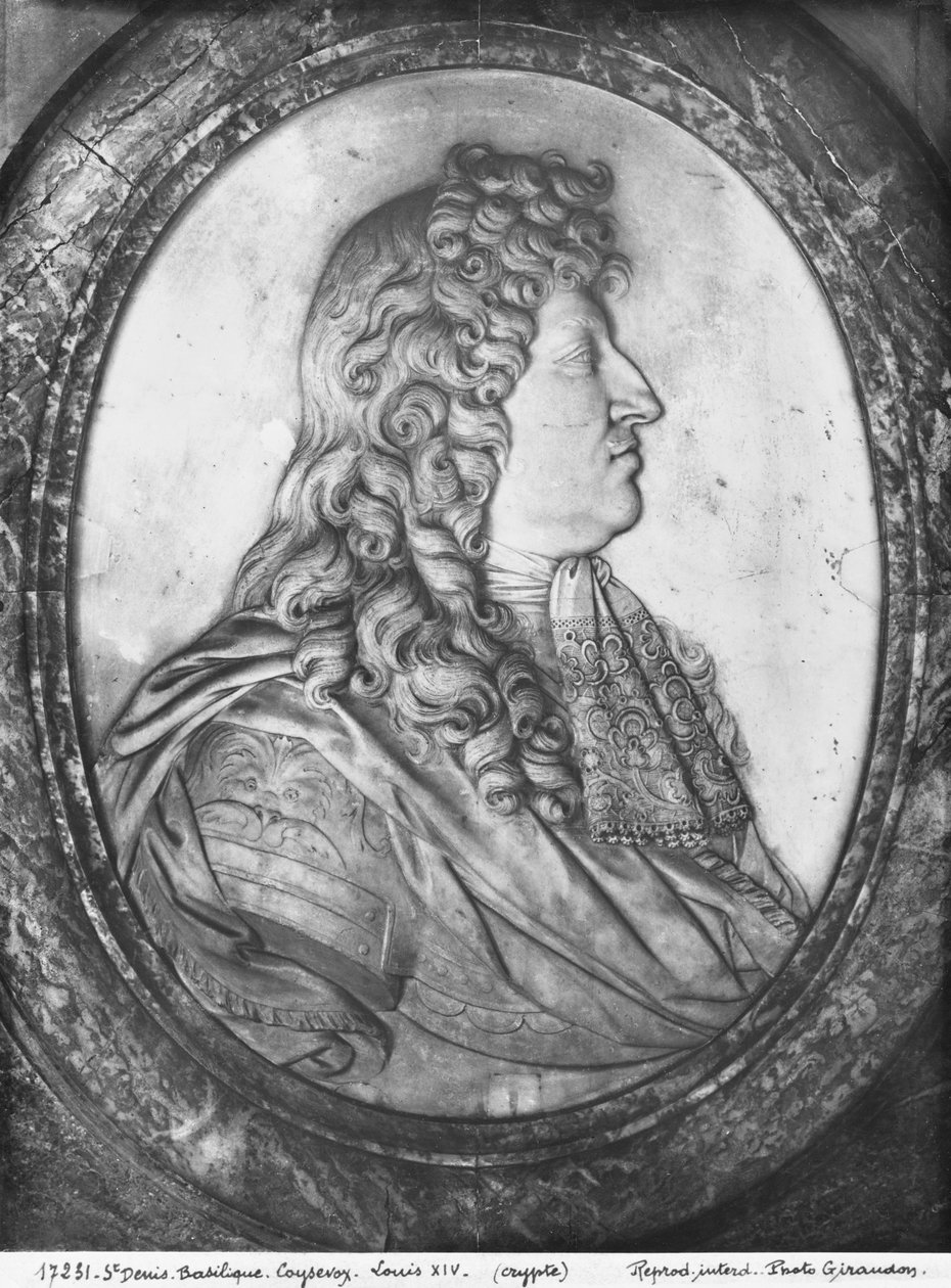 Ludvig XIV (1638-1715) (marmor) af Antoine Coysevox