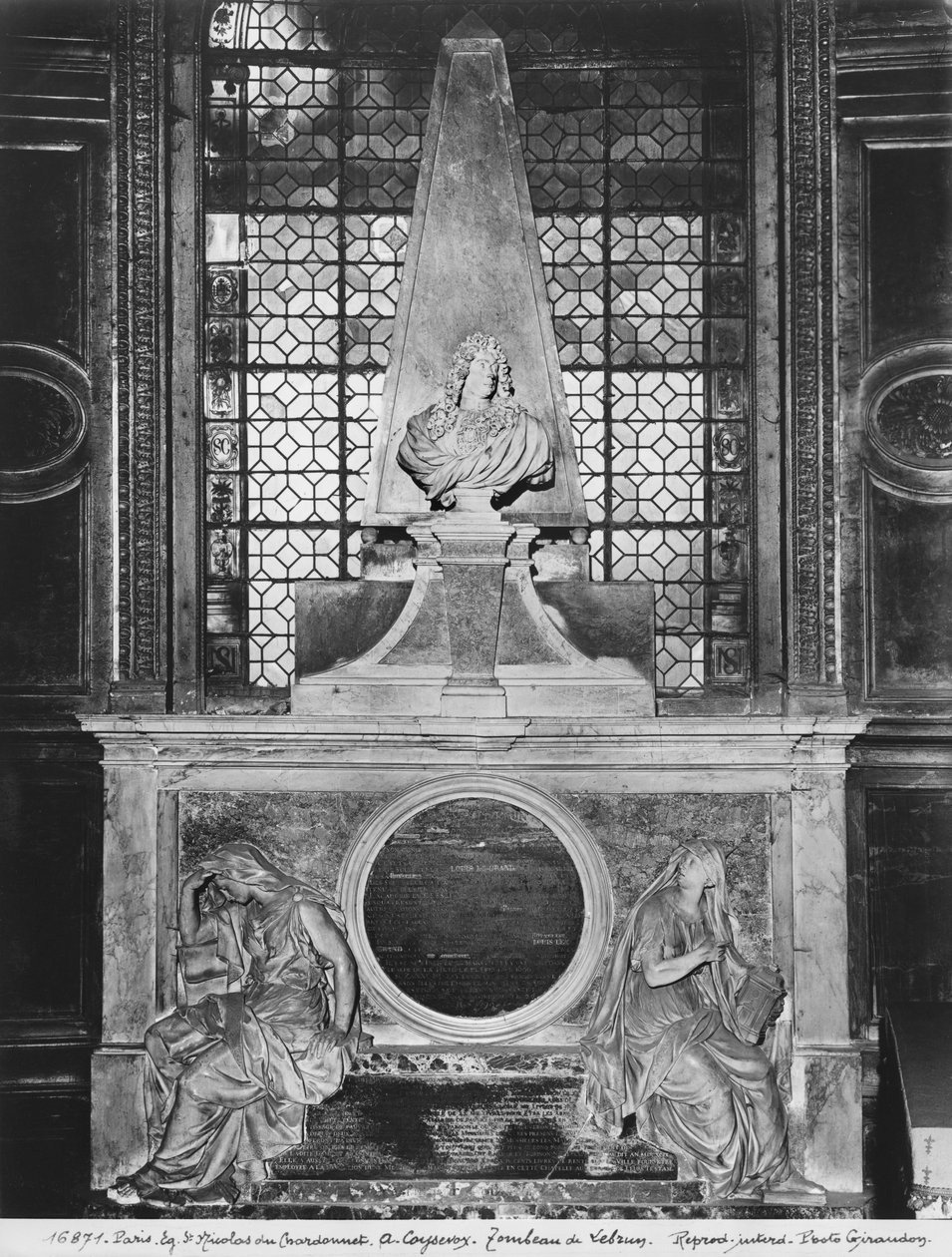 Grav af Charles Le Brun og hans kone, Suzanne Butay, 1692 (se også 346019) (marmor) af Antoine Coysevox