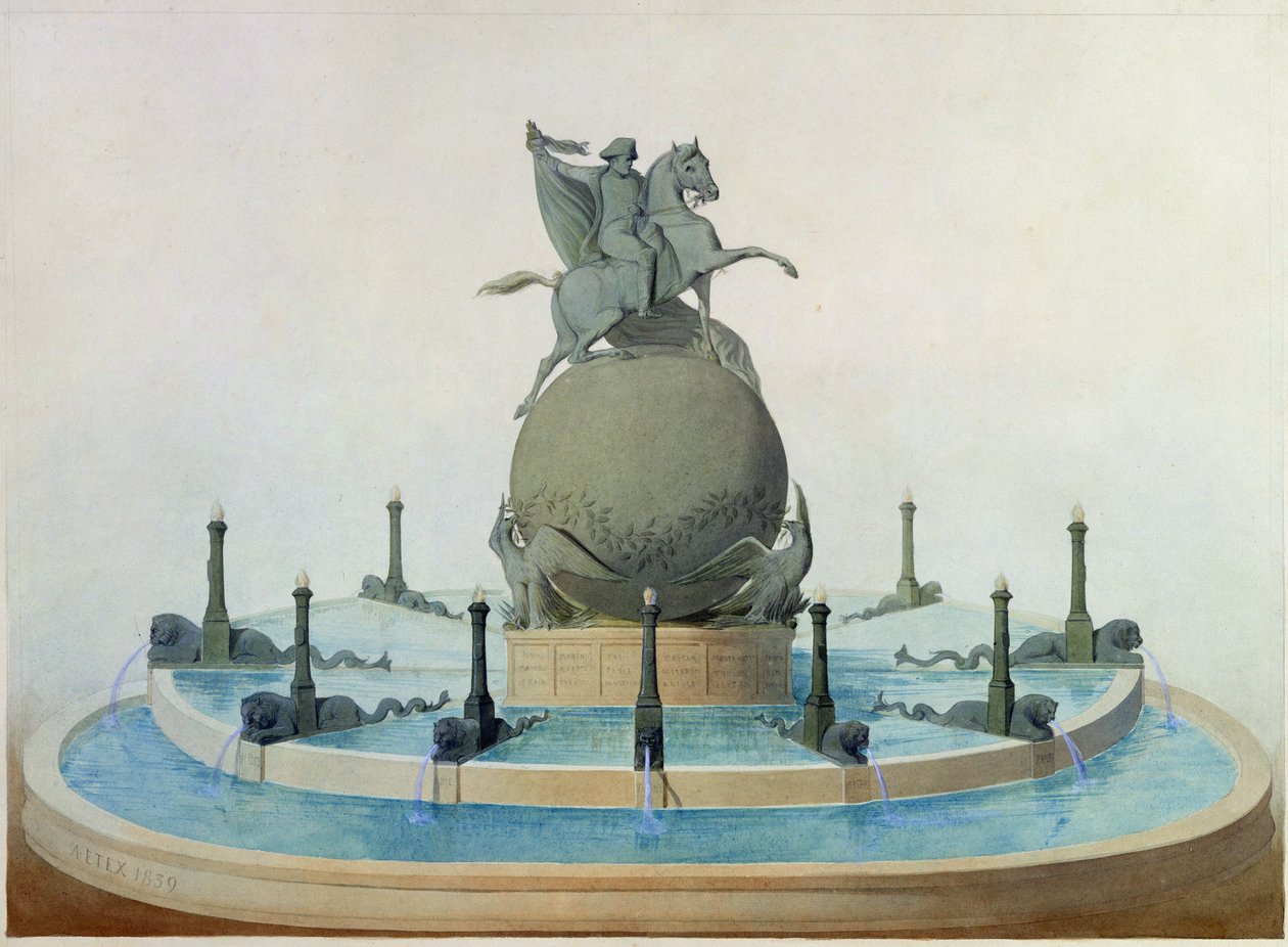 Projekt for monumentet til Napoleons herlighed, 1839 af Antoine Etex