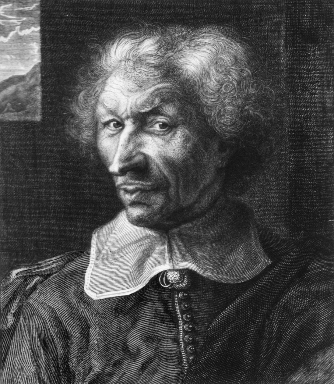 Portræt af Guy Patin (1601–1672) af Antoine Masson