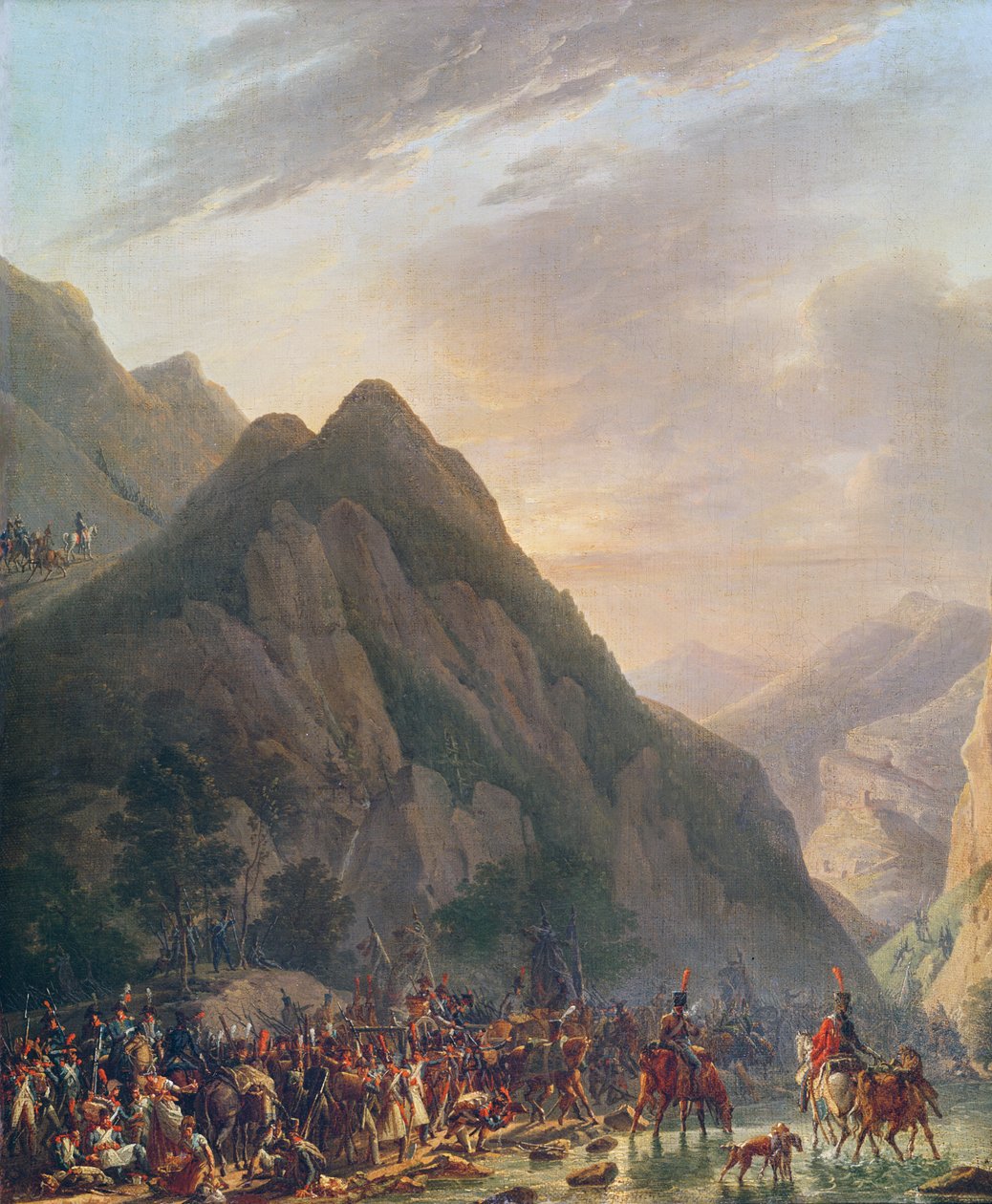 Passage af Mount Albaredo af Antoine Pierre Mongin