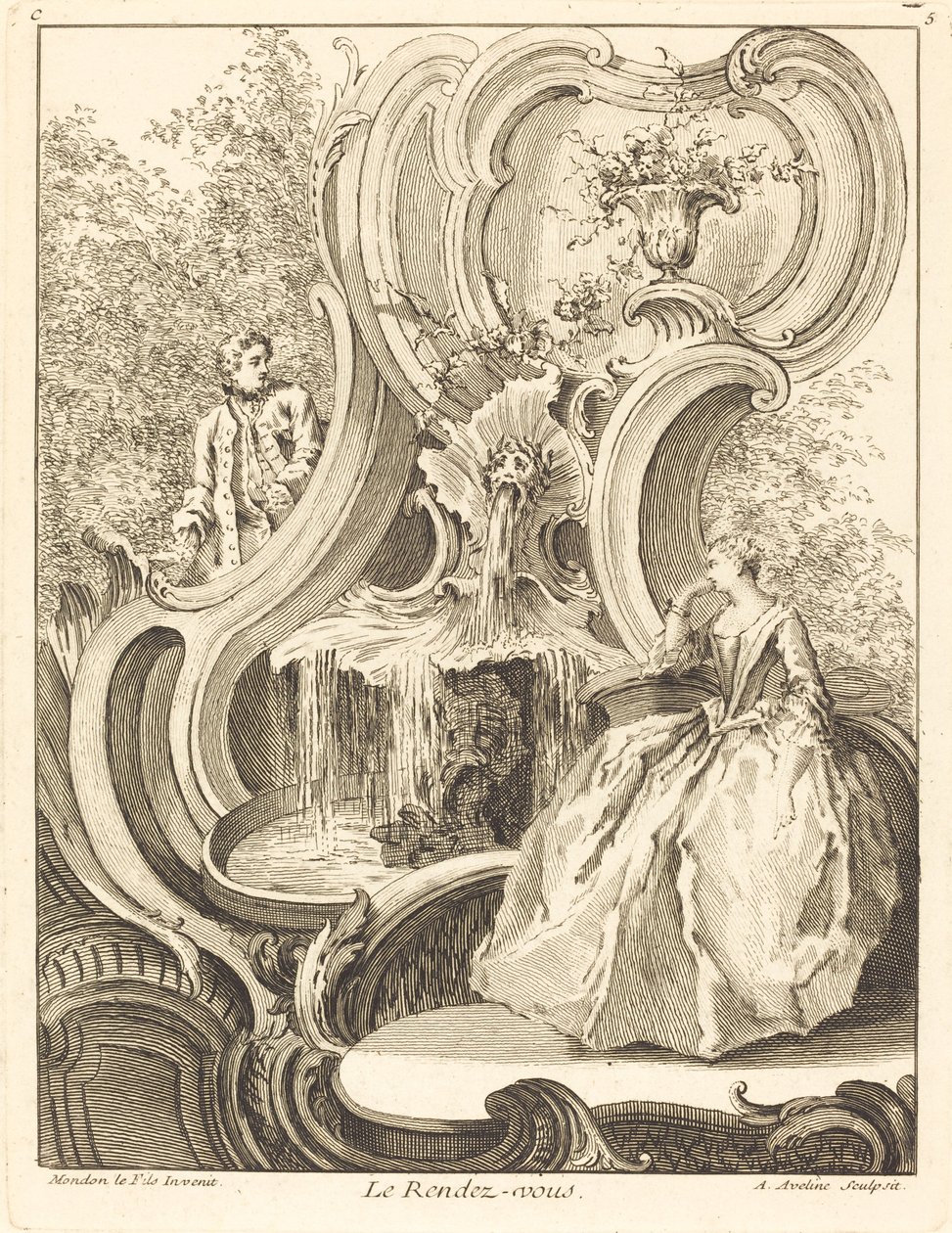 Rendezvous, 1736. af Antoine Aveline
