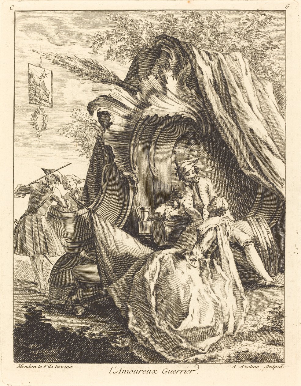 Krigerelskeren, 1736. af Antoine Aveline
