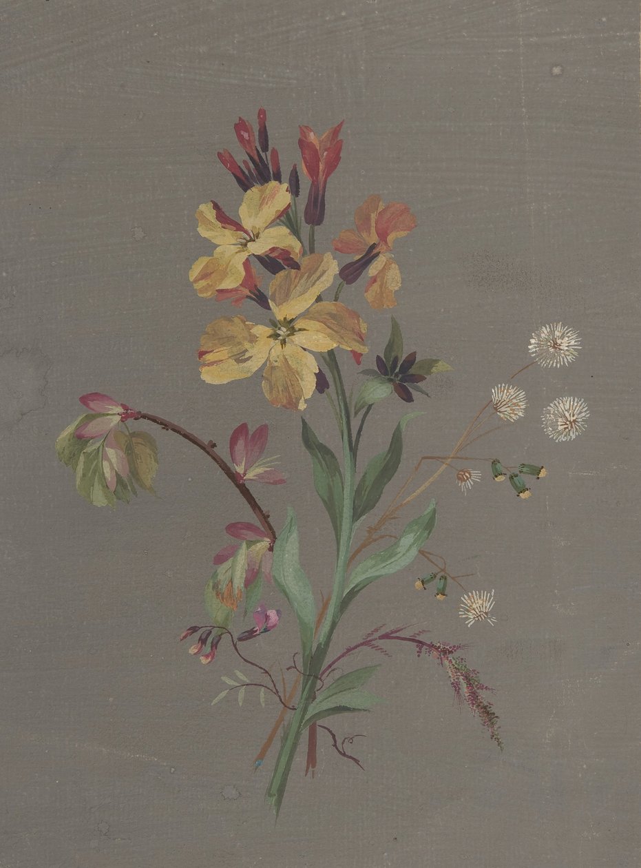 Blomsterdesign, ca. 1820. af Antoine Berjon