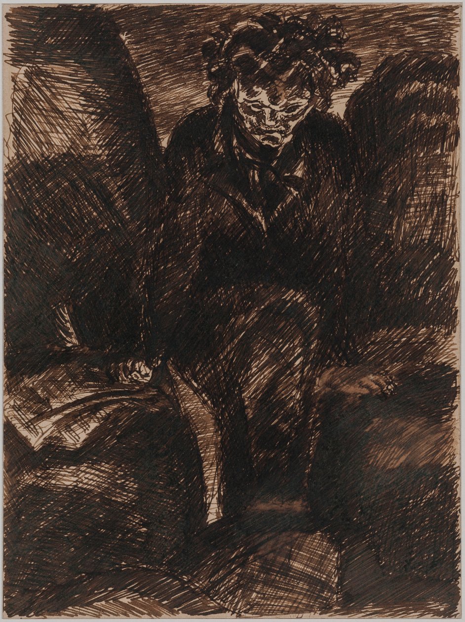 Beethoven, ca. 1922. af Emile Antoine Bourdelle