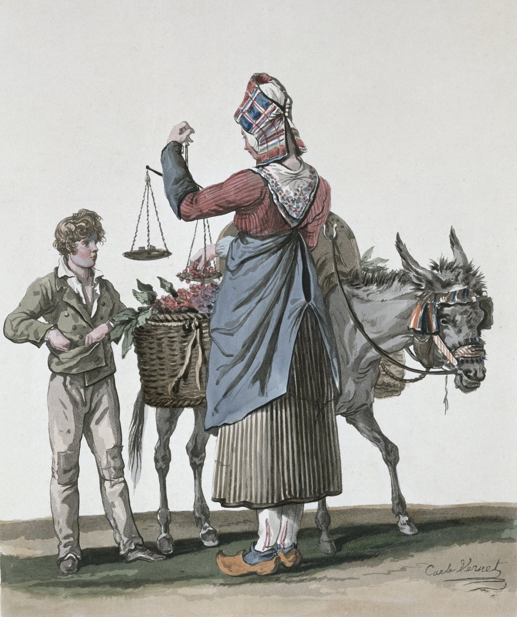 Kirsebærsælgeren af Antoine Charles Horace Vernet