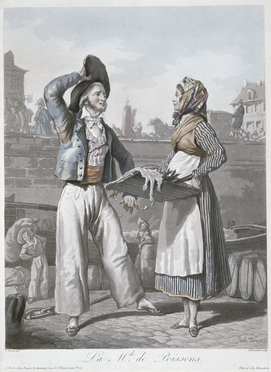 Fiskesælgeren af Antoine Charles Horace Vernet