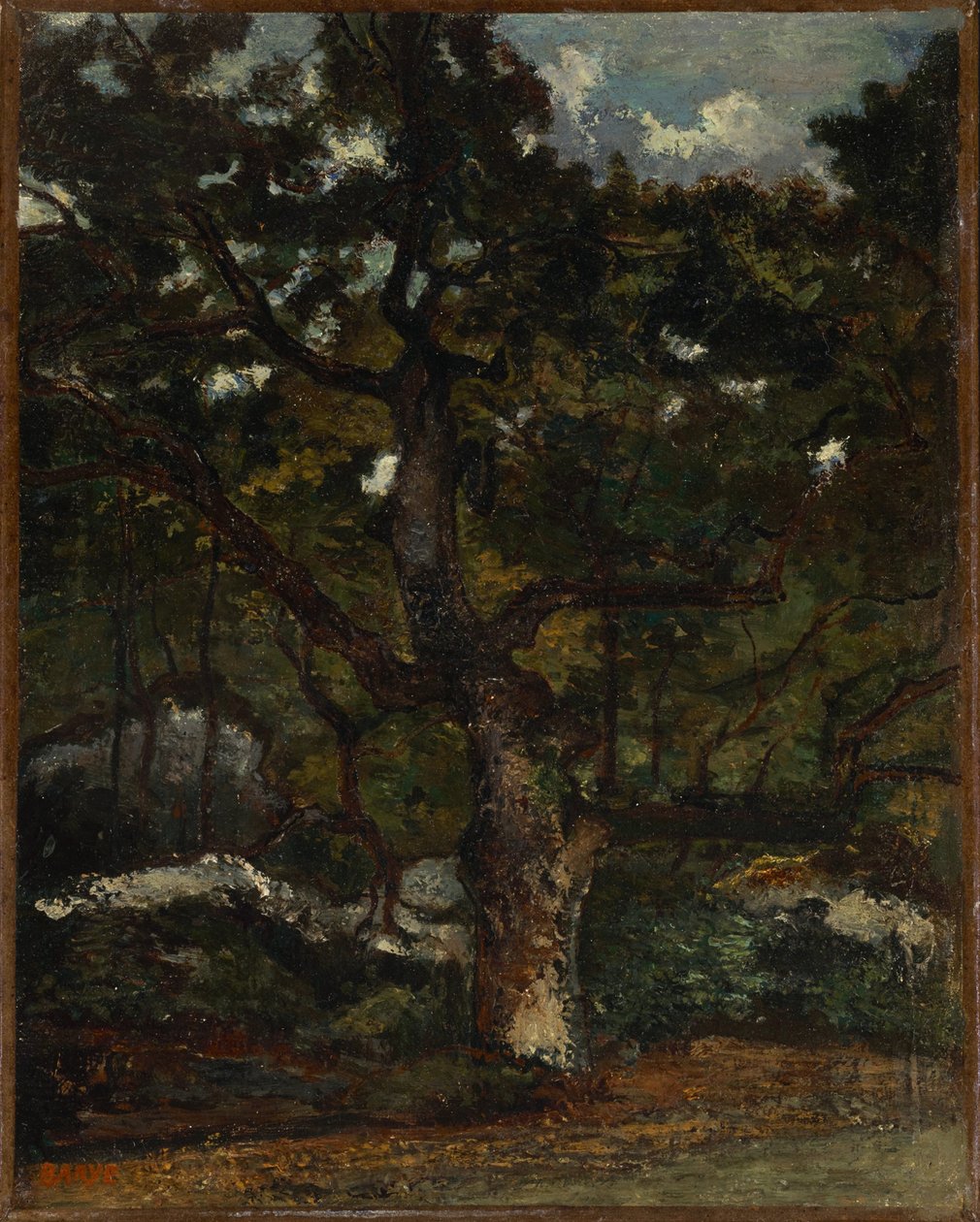 Parti i skoven Fontainebleau af Antoine Louis Barye
