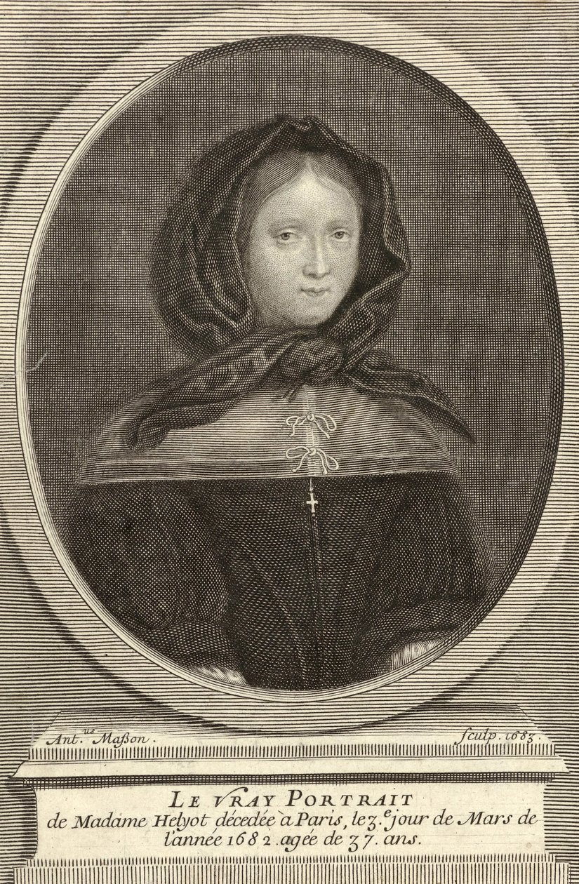 Fransk: Portrait de Marie Helyot af Antoine Masson