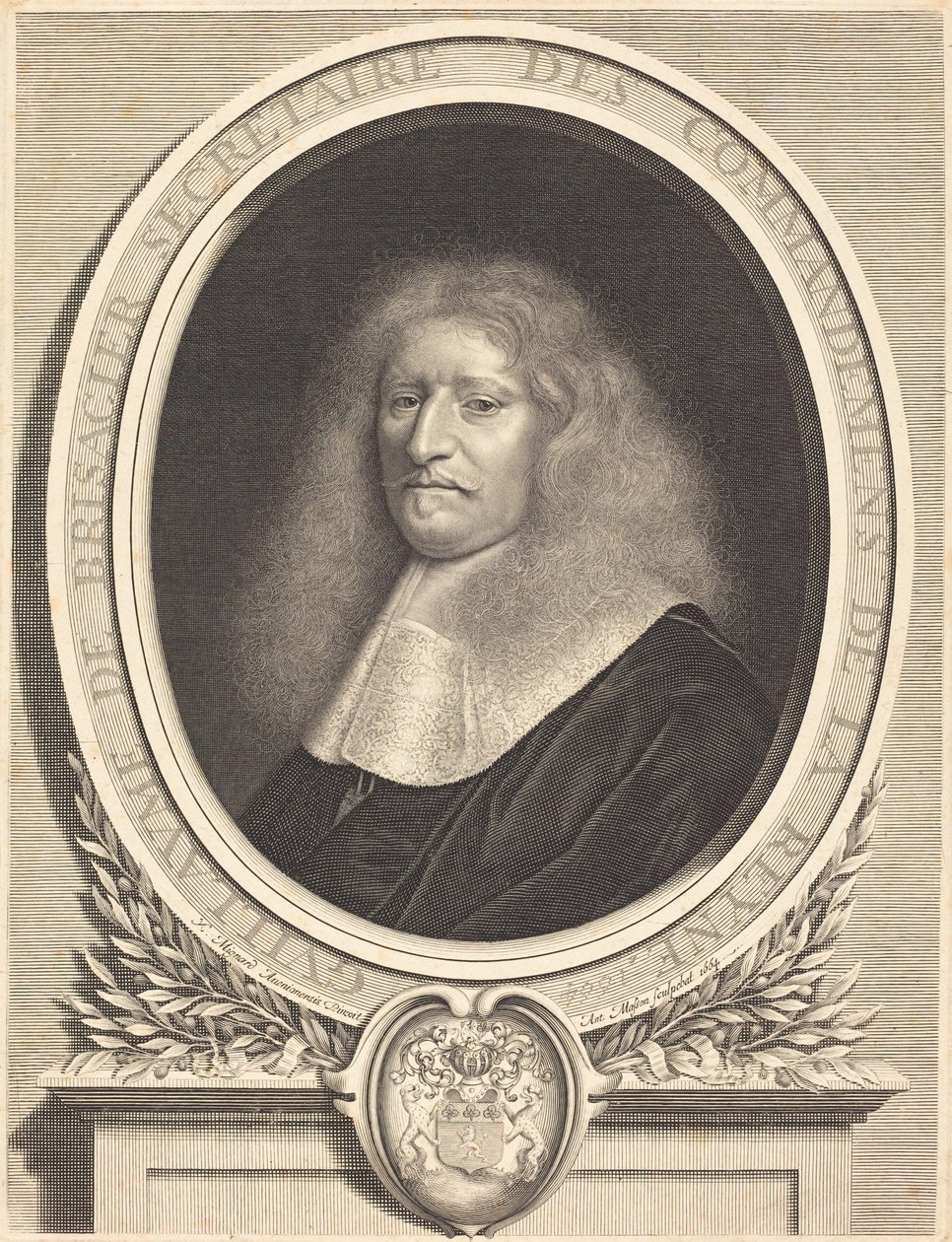 William af Brisacier af Antoine Masson after Nicolas Mignard
