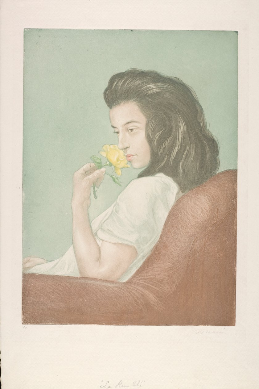The Tea Rose, ca. 1900 (farveætsning) af Antoine Maurin