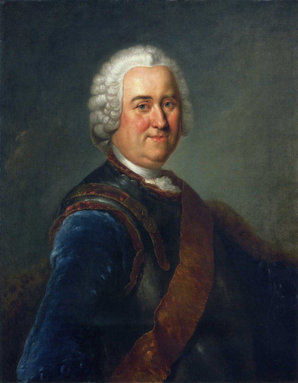 Portræt af feltmarskal James Keith af Antoine Pesne