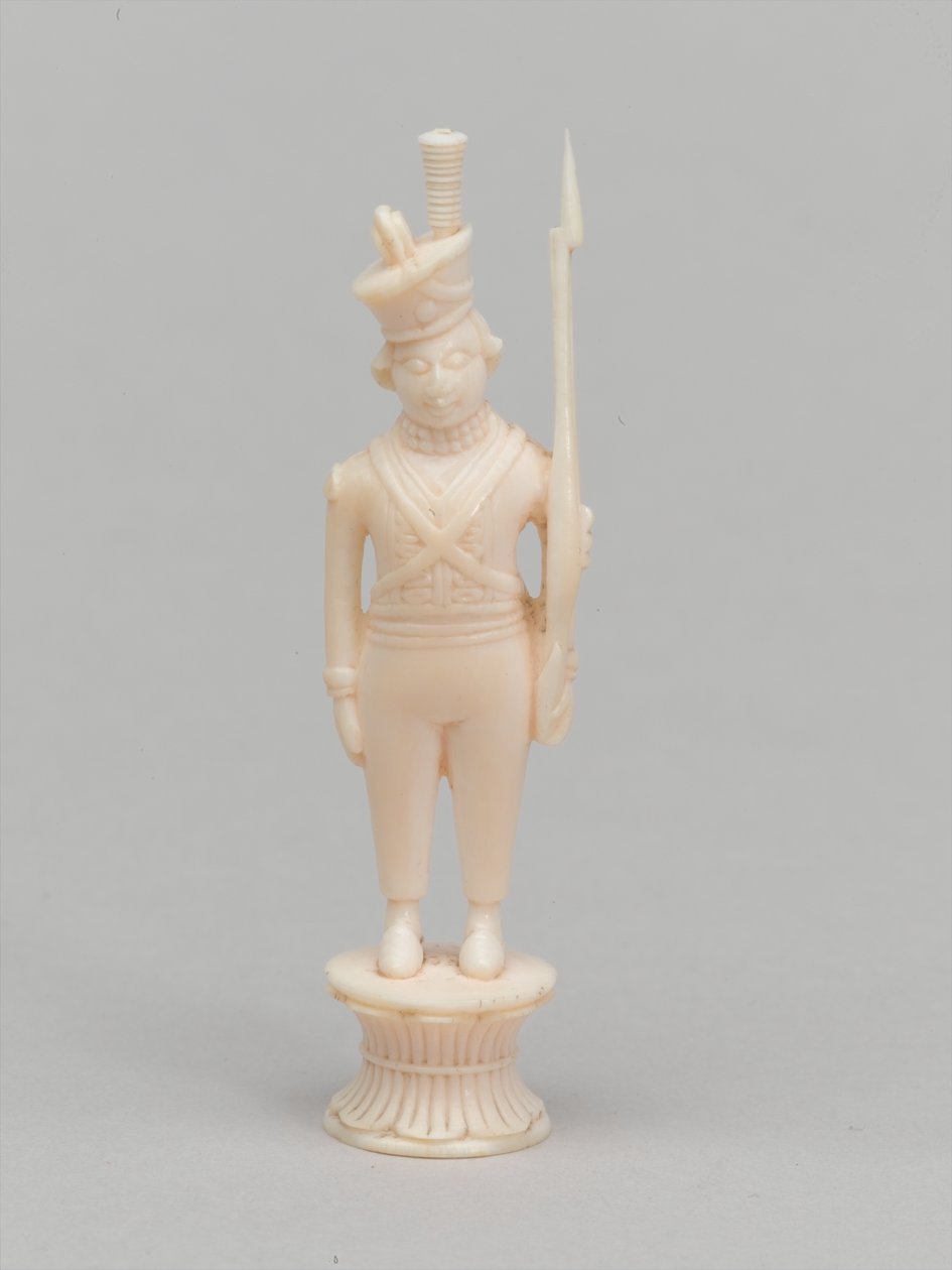 Hvid bonde, skakbrik, Indien, 1820 ca af Antoine Verard
