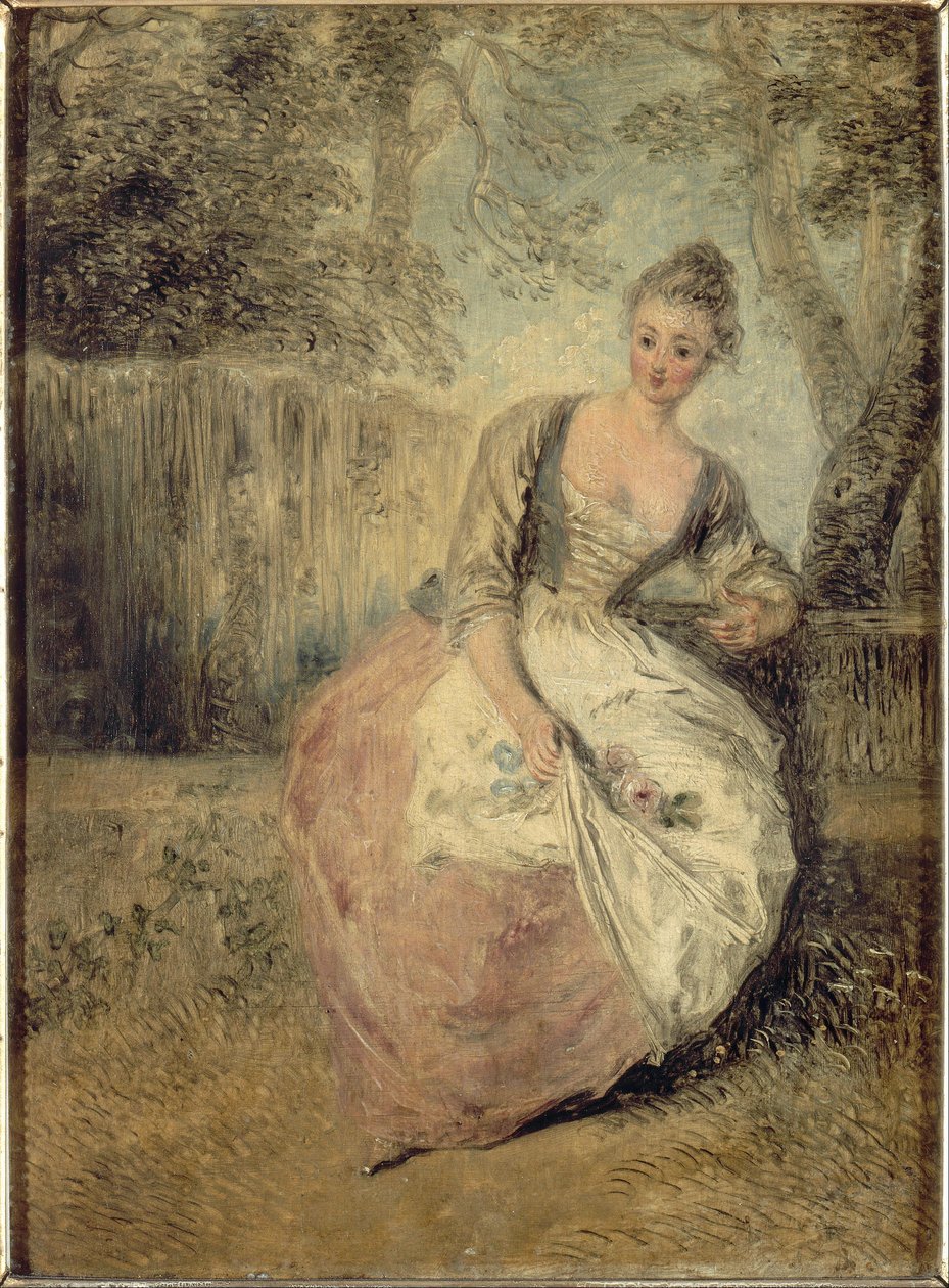 Den bekymrede elsker af Antoine Watteau