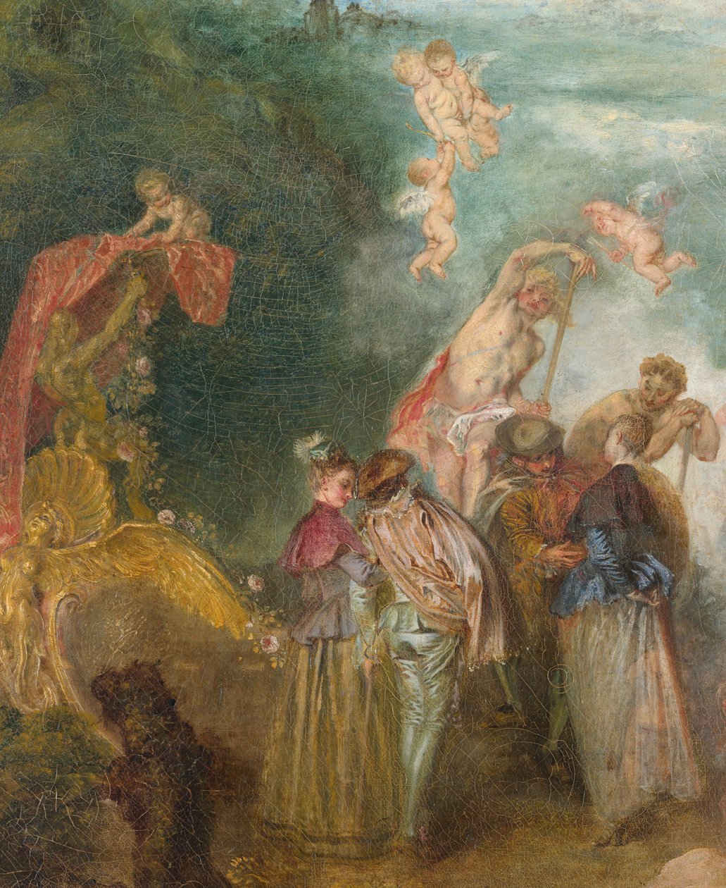 Pilgrimsvandring på øen Cythera (1717) af Jean Antoine Watteau