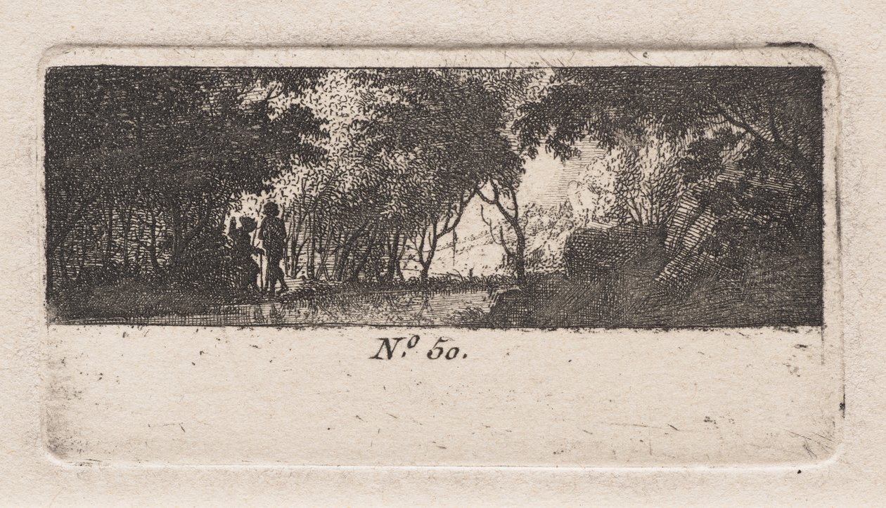 Udsigt over en skov af Antoine de Marcenay de Ghuy