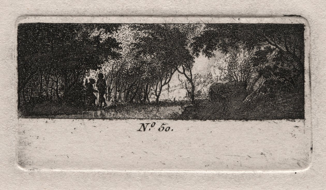Udsigt over en skov. af Antoine de Marcenay de Ghuy