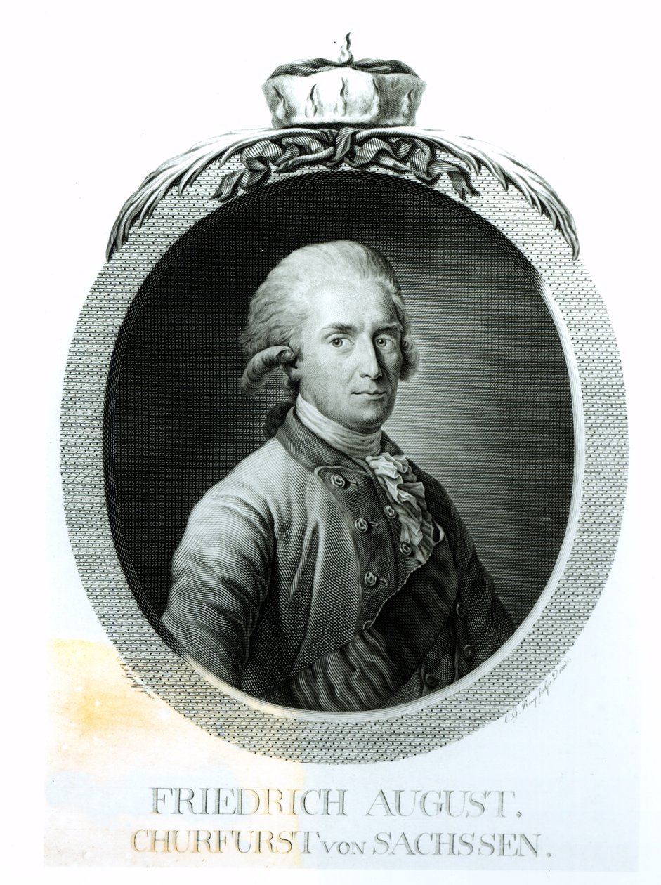 Portræt af Frederik Augustus I (1750-1827), konge af Sachsen af Anton Graff