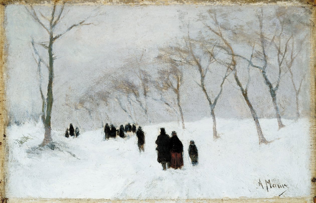 Snestorm af Anton Mauve