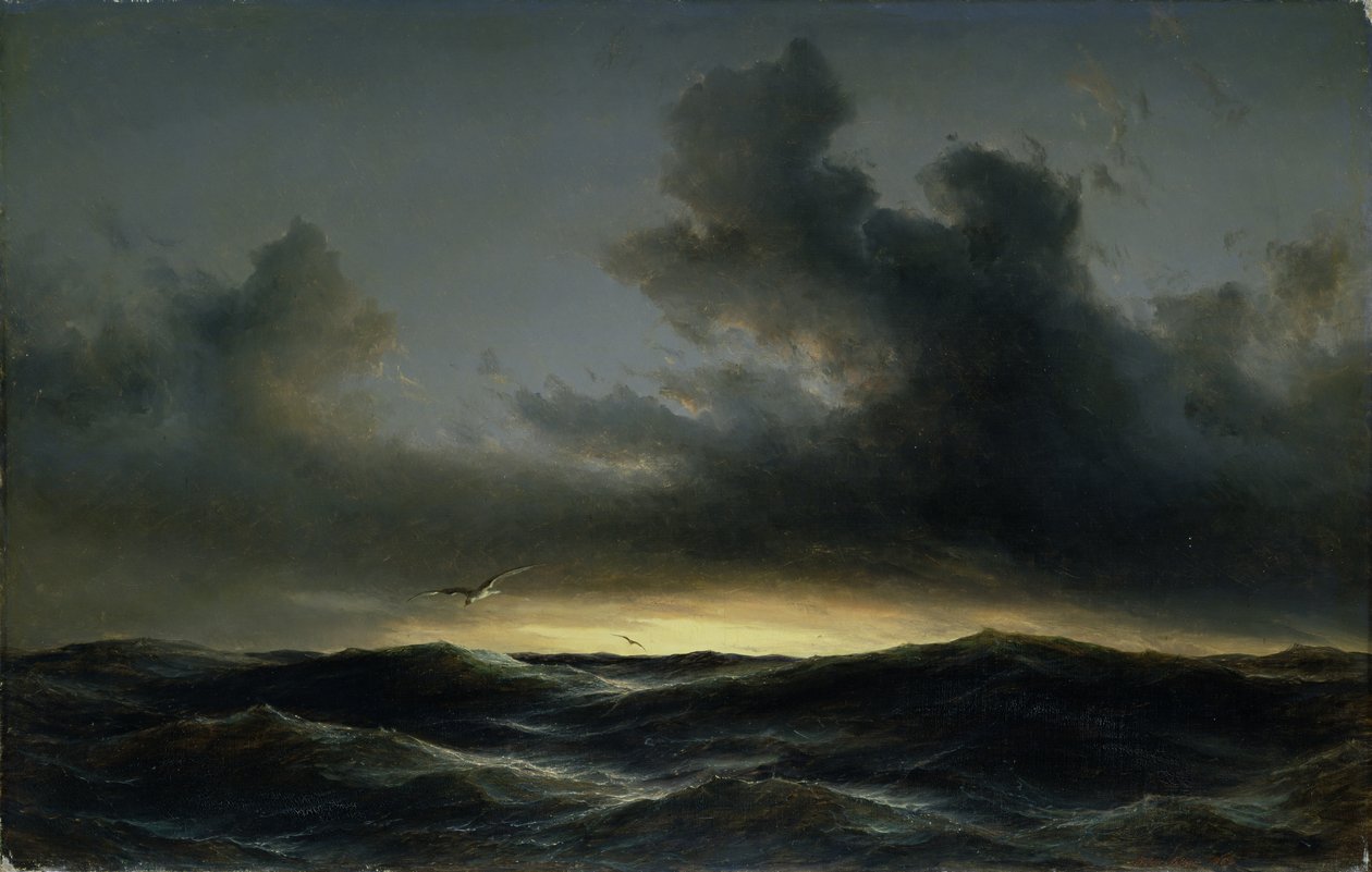 Marine Solitude, 1852 af Anton Melbye