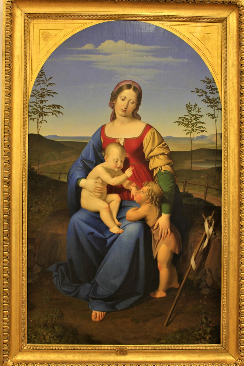Maria med Jesus og Johannes Døberen af Anton Psenner