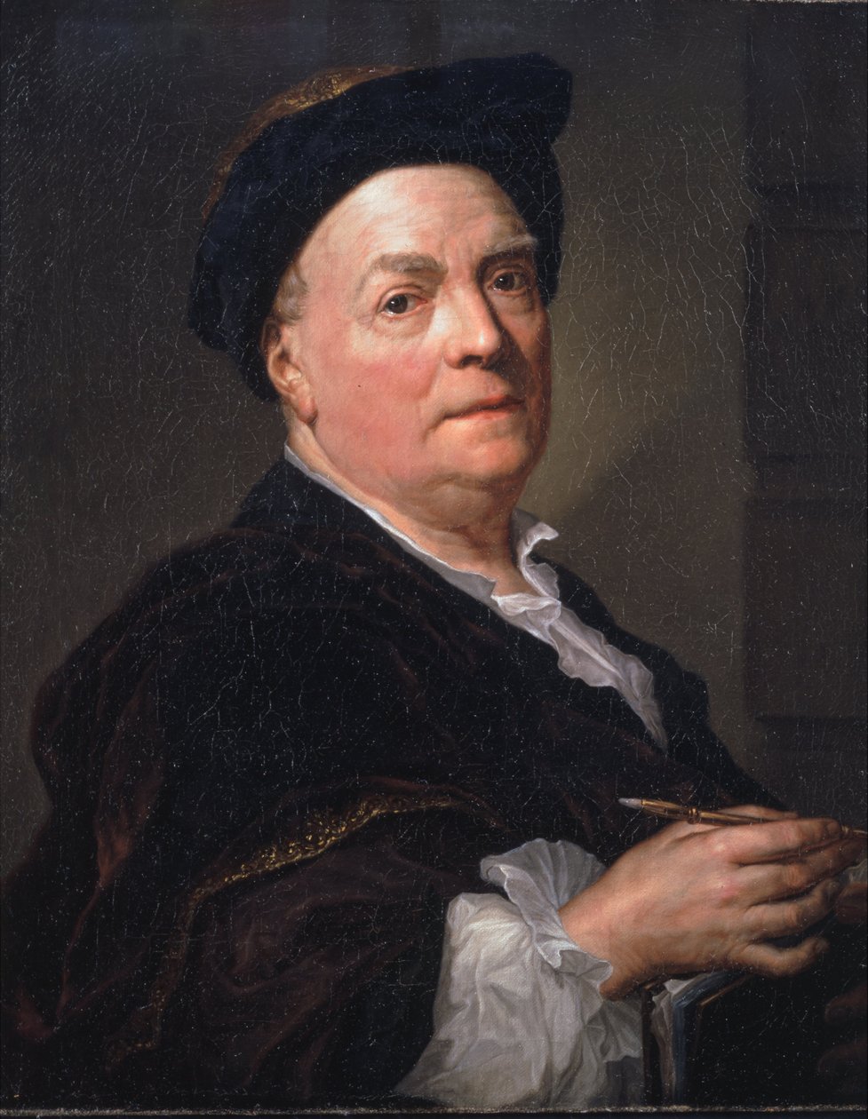 Portræt af Louis du Silvestre af Anton Raphael Mengs