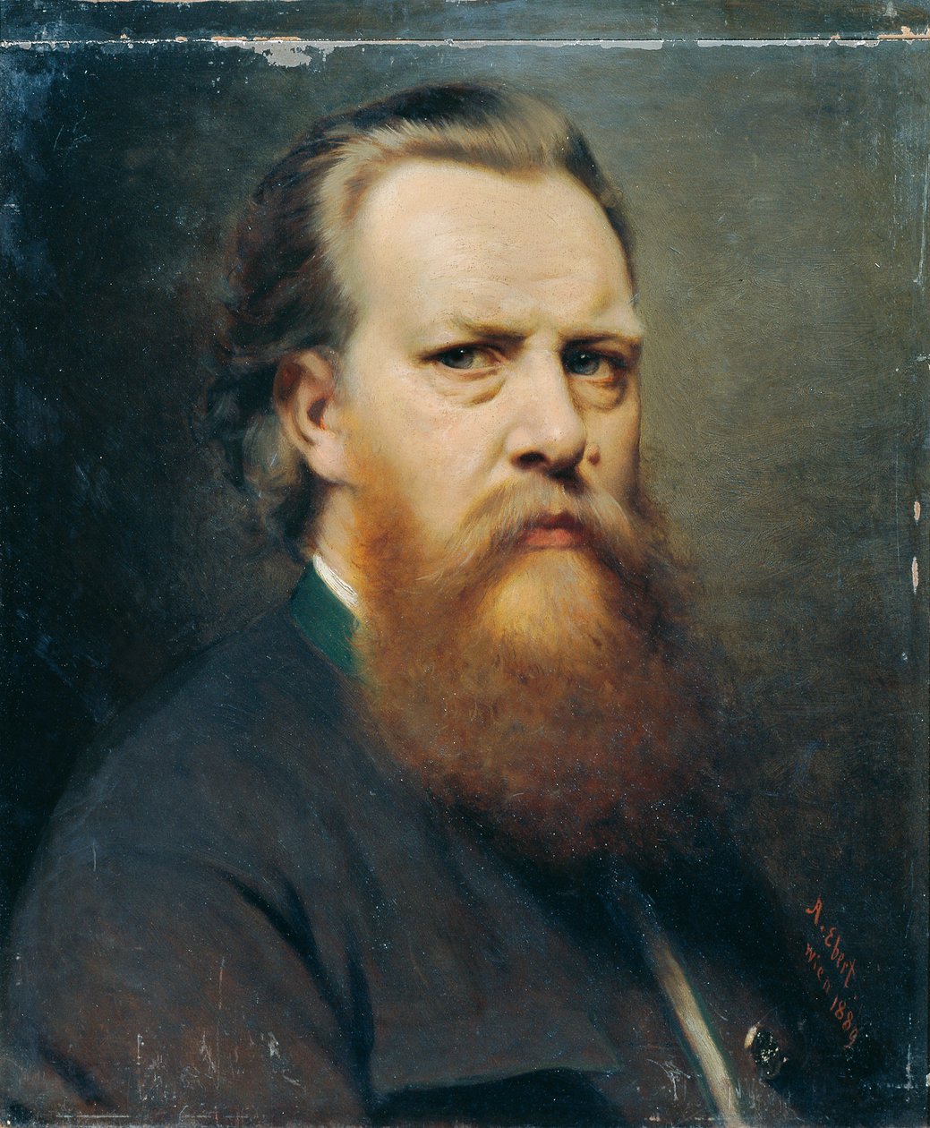 selvportræt af Anton Ebert