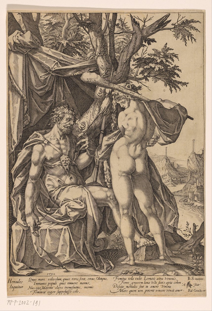 Hercules i Omphale af Anton Eisenhoit