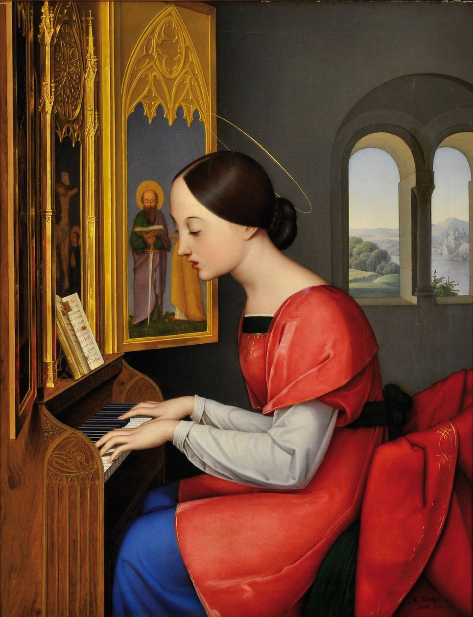 Sankt Cecilia, 1823 af Anton Josef Dräger