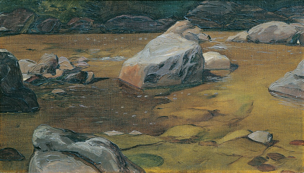 sten i åen af Anton Josef von Kenner