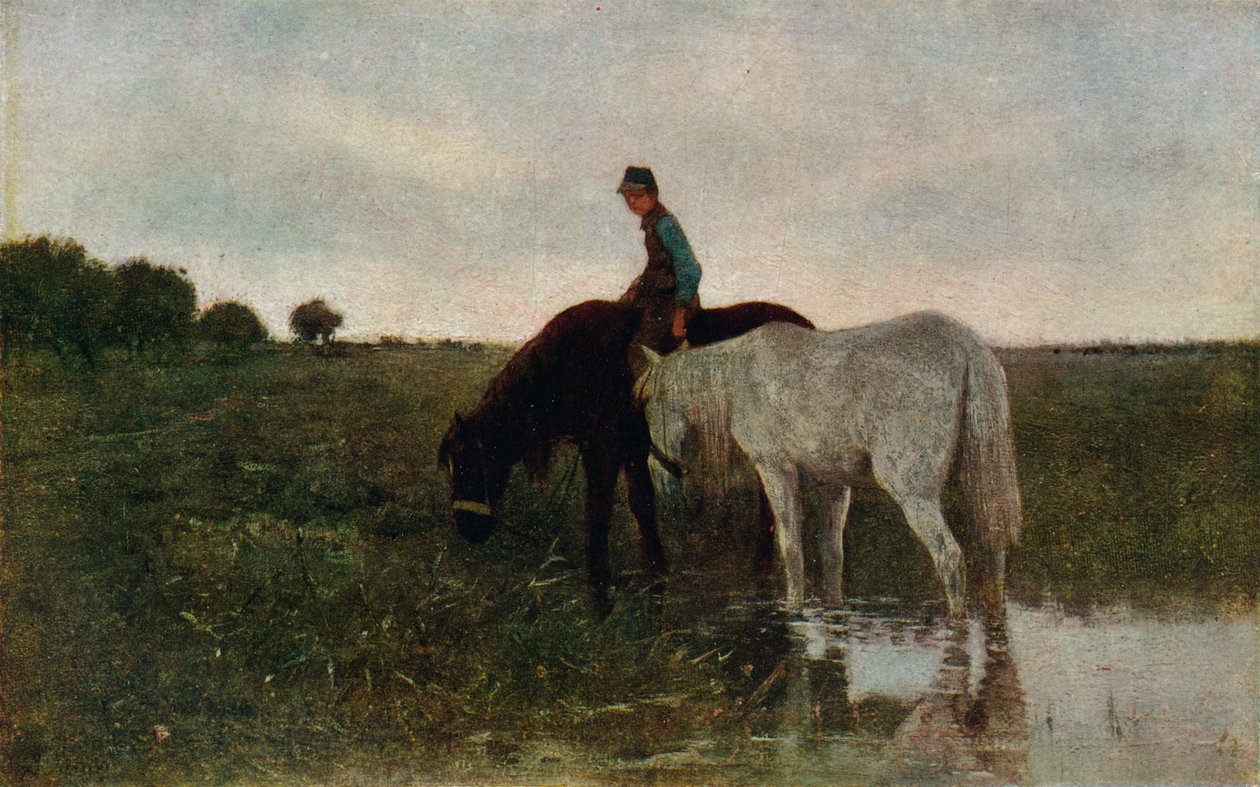 Vandende heste, 1871, 1913 af Anton Mauve