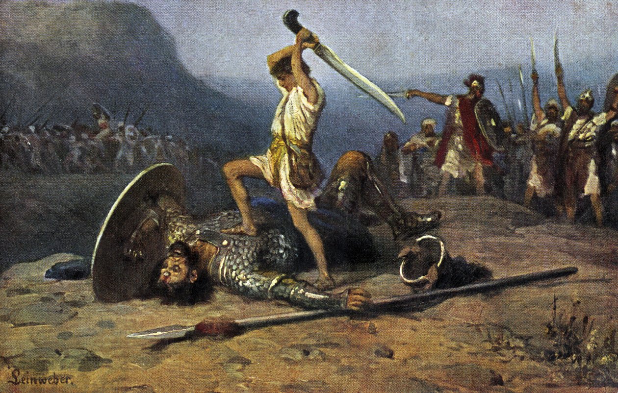 David og Goliat - Bibelen af Anton Robert Leinweber