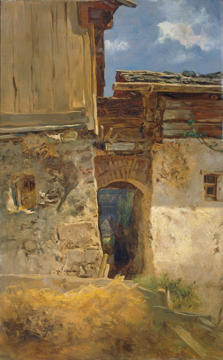 Stræder i Hallstatt af Anton Schrodl