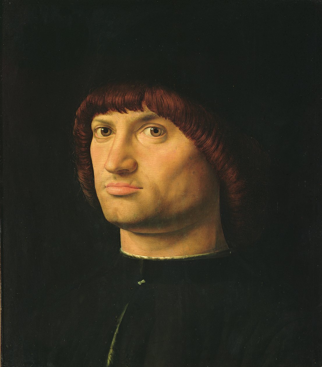 Portræt af en mand eller The Condottiere, 1475 af Antonello da Messina