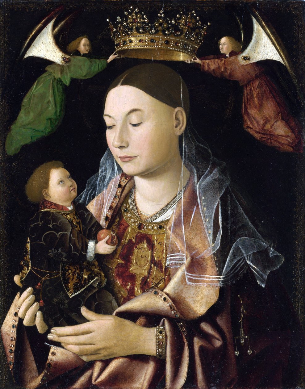 Jomfruen og barnet af Antonello da Messina