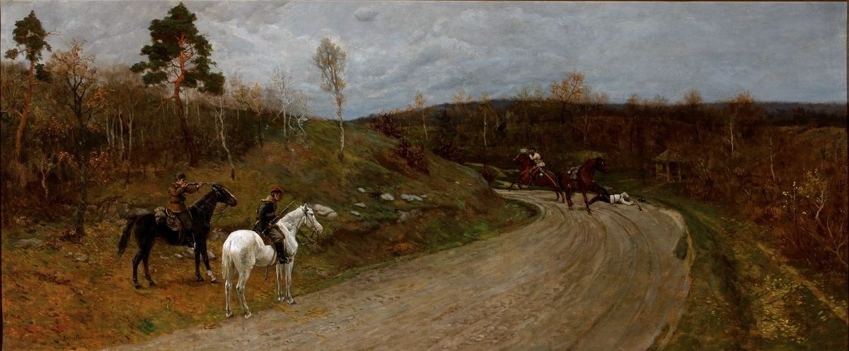 En scene fra 1863 -opstanden. af Maksymiljan Antoni Piotrowski