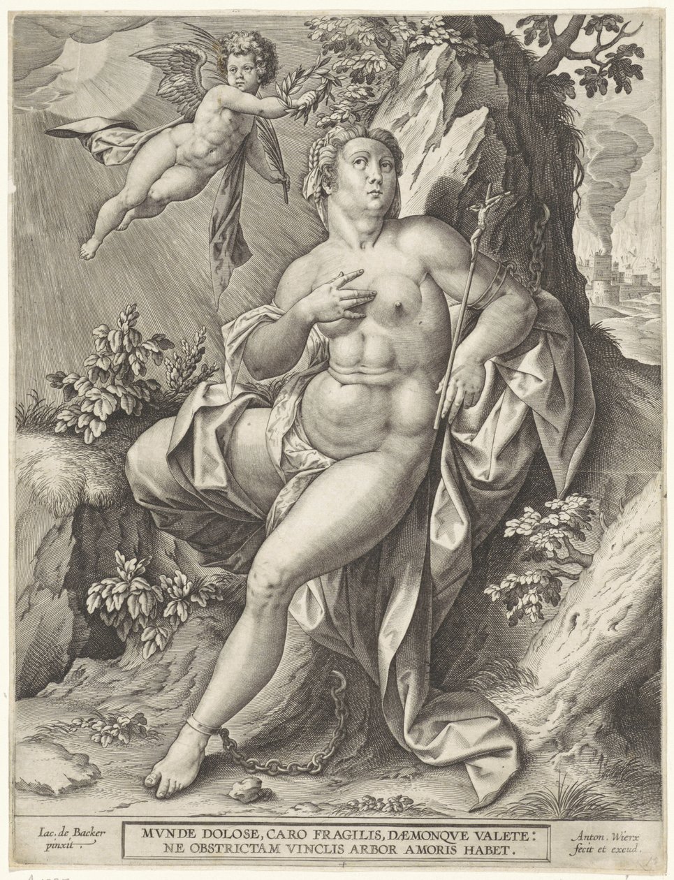 Allegori om tro af Antonie Wierix (II)