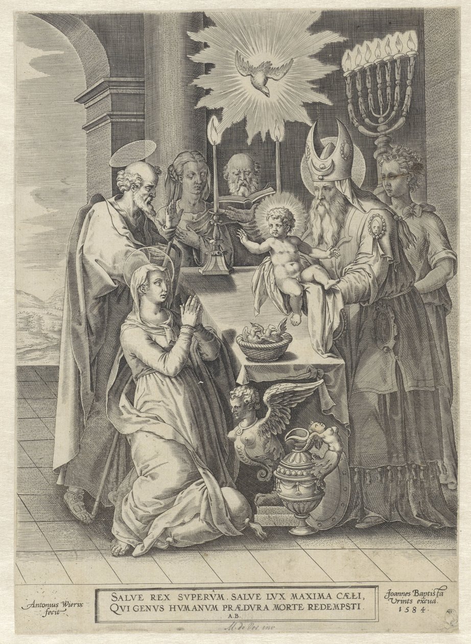 Præsentation i templet af Antonie Wierix (II)